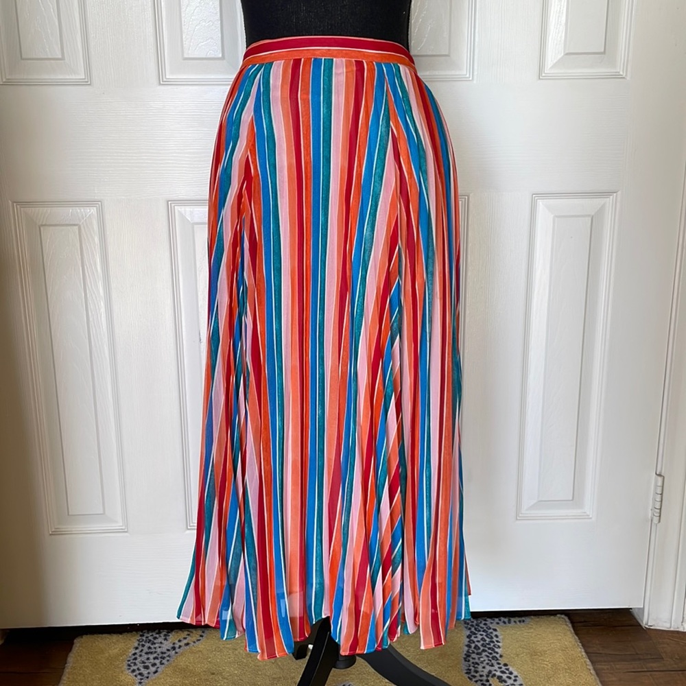 Mauve Stripe Skirt